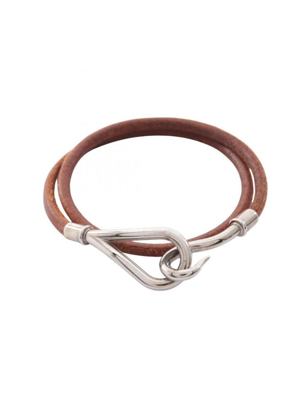 Hermes Bracelet Jumbo Choker Brown Leather